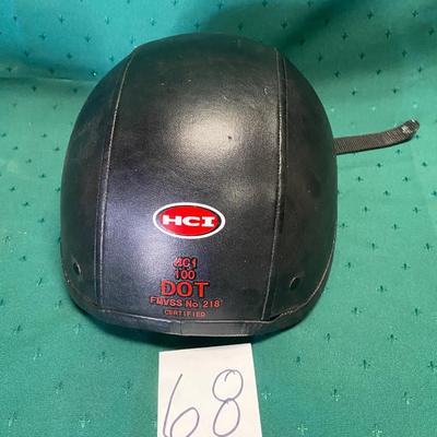 HCI 100 Certified Leather Covered Helmet