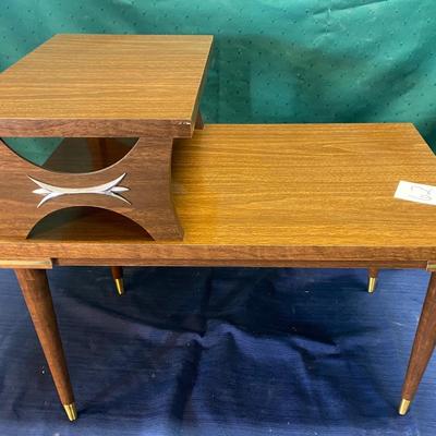 Mid-Century 1950s Side Table w/Lamp