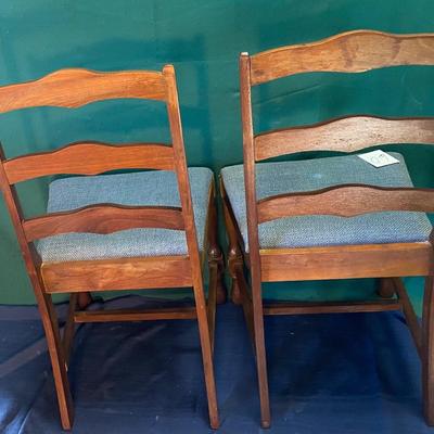 2 Antique Solid Wood Chairs