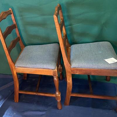 2 Antique Solid Wood Chairs