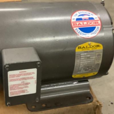 Baldor Industrial Motor Three Phase Cat. No. V3219T 7 1/2HP 3400RPM no box