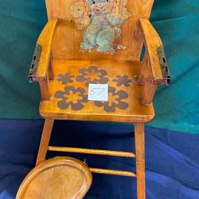 Vintage Wooden Highchair