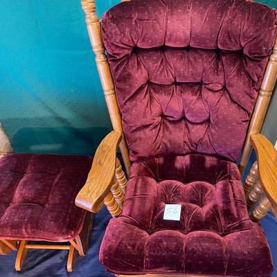 Beautiful Glider and Ottoman