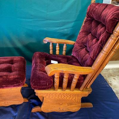 Beautiful Glider and Ottoman