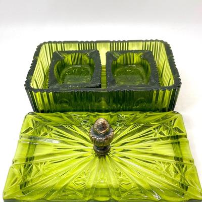 Indiana Glass Cigarette Set