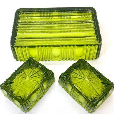 Indiana Glass Cigarette Set