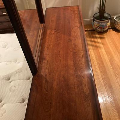 Harden cherry wood long dresser with mirror