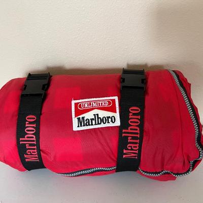 Vintage Marlboro Back Pack/Sleeping Bag *see description