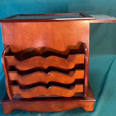 Cabinet EndTable W/ Magazine Rack