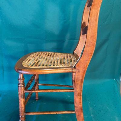 Vintage Wooden Cane Chair