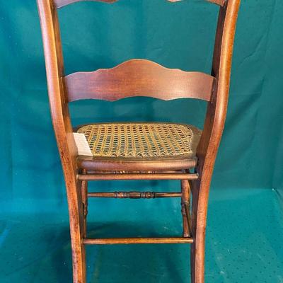 Vintage Wooden Cane Chair