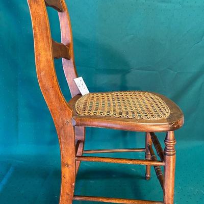 Vintage Wooden Cane Chair