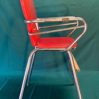 Vintage Red High Chair