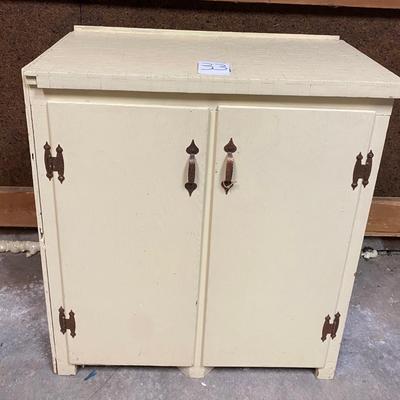 Vintage Cream Colored Cabinet