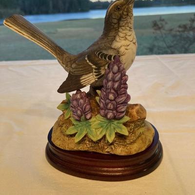 Collectible porcelain bird - Mockingbird