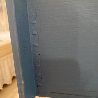 Blue painted vintage dresser, all wood