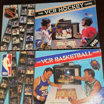 LOT 23C: Vintage NBA & NHL VCR Games