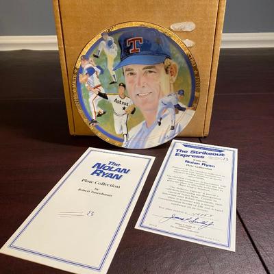 LOT 33C: Nolan Ryan The Strikeout Express Numbered Plate
