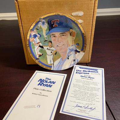 LOT 33C: Nolan Ryan The Strikeout Express Numbered Plate