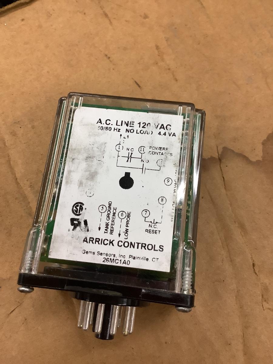 Gem Sensors by Warrick Controls 26MC1A0 Pressure Sensor and Switch Low Water Cutoff plug in