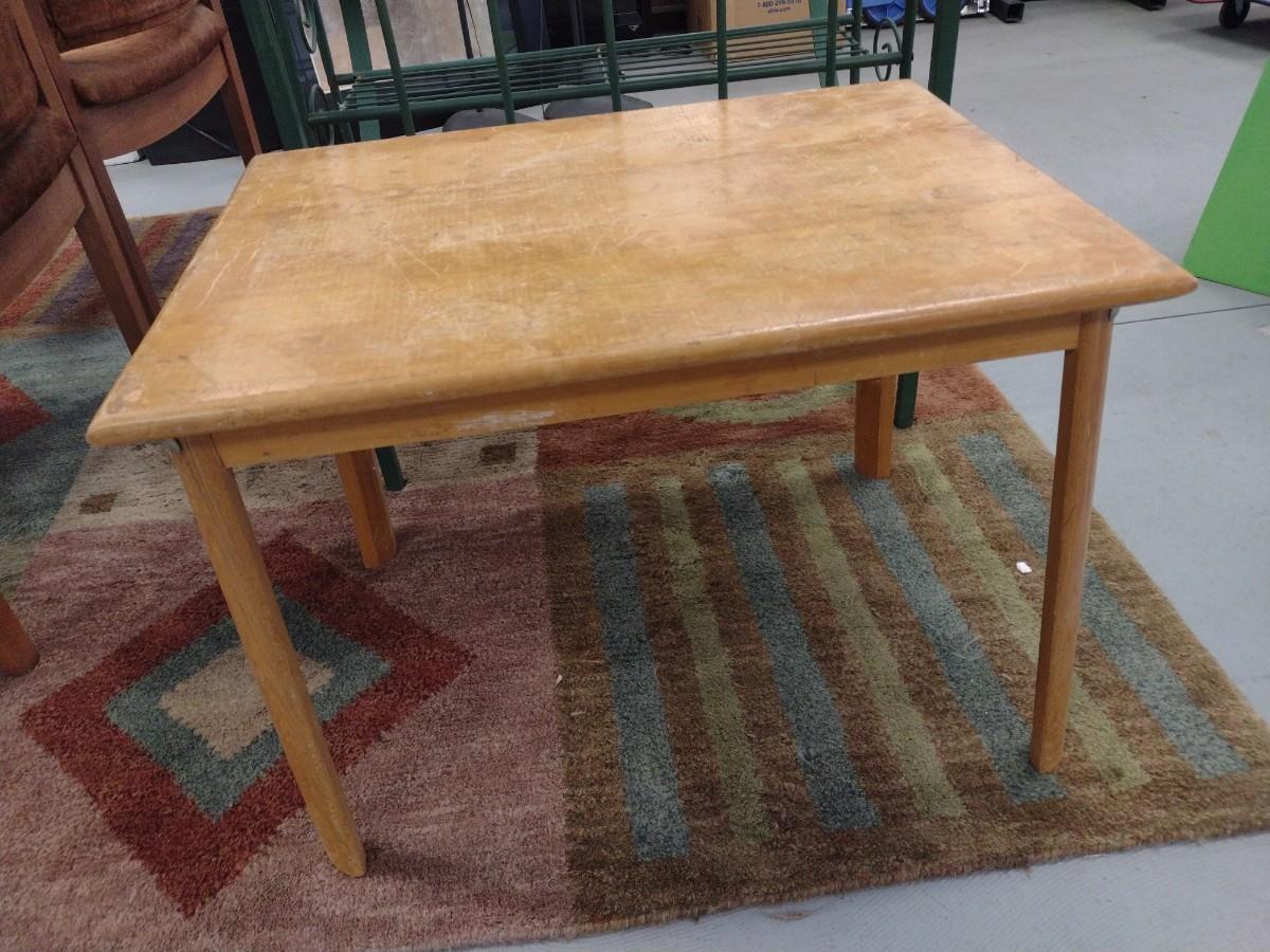 Low Profile Wood Finish Side Table