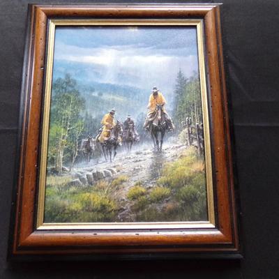 G. HARVEY OIL ON CANVAS, 12" X 15"