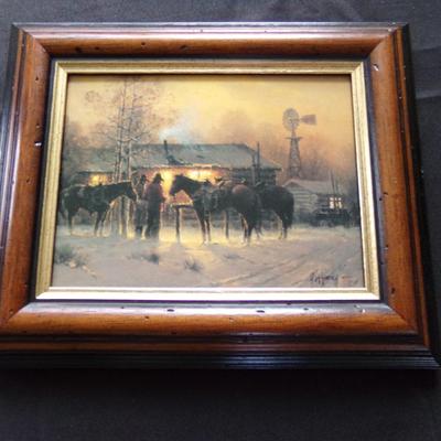 G. HARVEY, OIL ON CANVAS