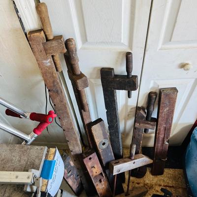 Vintage Wood Building Tools  (G-JM)