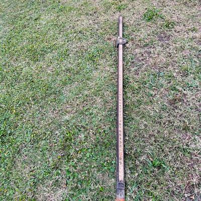 Vintage Wood Surveyorâ€™s Measuring Stick