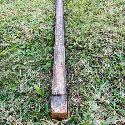 Vintage Wood Surveyorâ€™s Measuring Stick