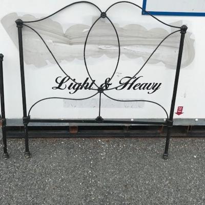 Vintage Wrought iron twin bed frame