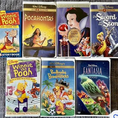 VHS Lot of Disney and Assorted Movies 30 VHS Titles 1 DVD