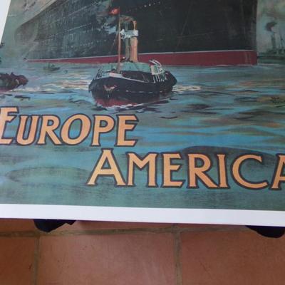 AQUITINIA. CUNARD LINE. EUROPE AMERICA BY ORIN ROSENVINGE.