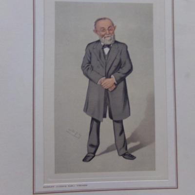 PETROLAGAR LABORATORIES PRINTS CARICATURES OF FIVE FAMOUS PEOPLE.