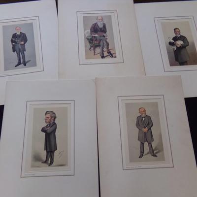 PETROLAGAR LABORATORIES PRINTS CARICATURES OF FIVE FAMOUS PEOPLE.