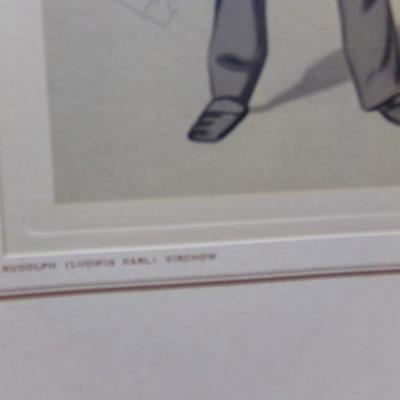 PETROLAGAR LABORATORIES PRINTS CARICATURES OF FIVE FAMOUS PEOPLE.