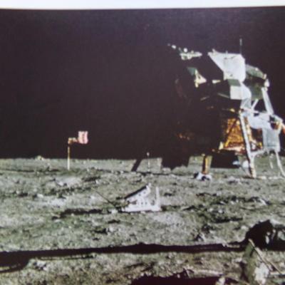 MAN ON THE MOON ASTRONAUT EDWIN E. ALDRIN JR. JULY 20, 1969, PHOTO TAKEN BY NEIL A. ARMSTRONG.