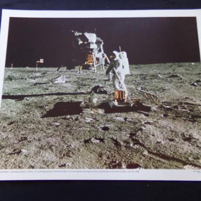 MAN ON THE MOON ASTRONAUT EDWIN E. ALDRIN JR. JULY 20, 1969, PHOTO TAKEN BY NEIL A. ARMSTRONG.