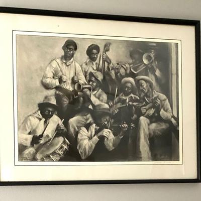 JAMES RUSSEL Signed picture Playing Instruments