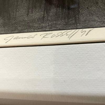 JAMES RUSSEL Signed picture Playing Instruments