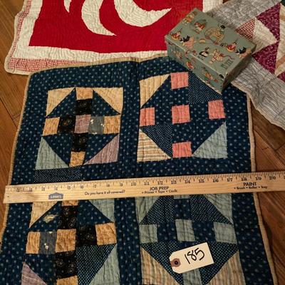 Vintage baby doll quilt lot