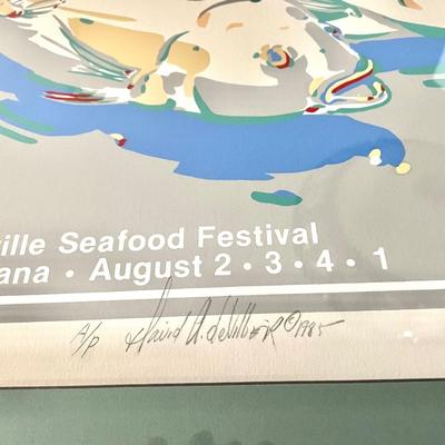 DAVID DEVILLIER SIGNED MANDEVILLE SEAFOOD FESTIVAL 1985