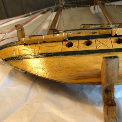 Vintage Wooden Ship #1