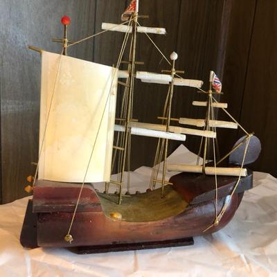 Vintage Wooden Ship #2