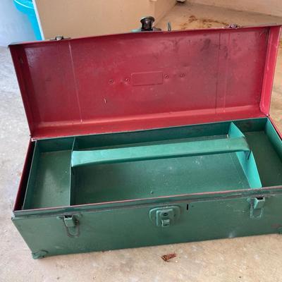 Vintage metal tool box