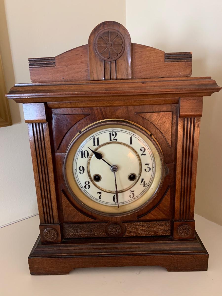 J Unghans Antique Mantel Clock
