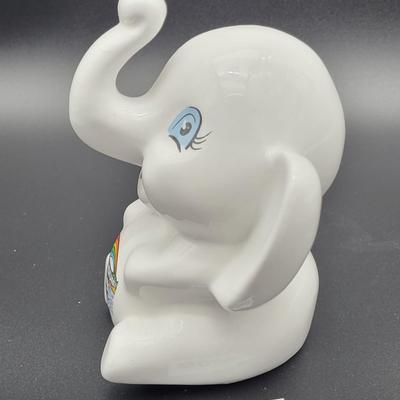 Ceramic Elephant Penny Bank