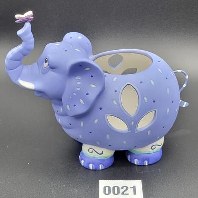 Ceramic Elephant Candle Holder