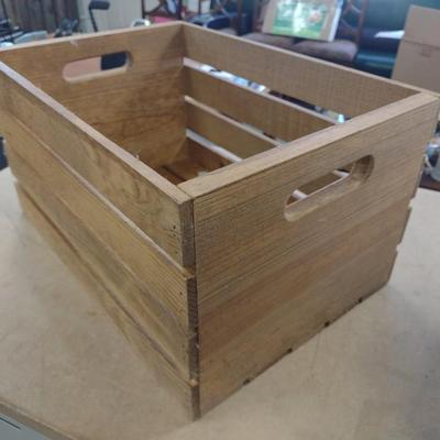 Modern Home Accent Wood Crate