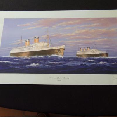 THE TWO QUEENS PASSING BY SW FISHER. SIGNED